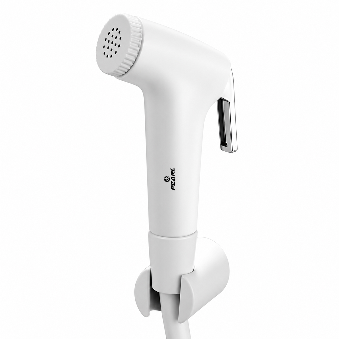 PEARL MAXXO White PTMT Health Faucet with 1 Meter Tube